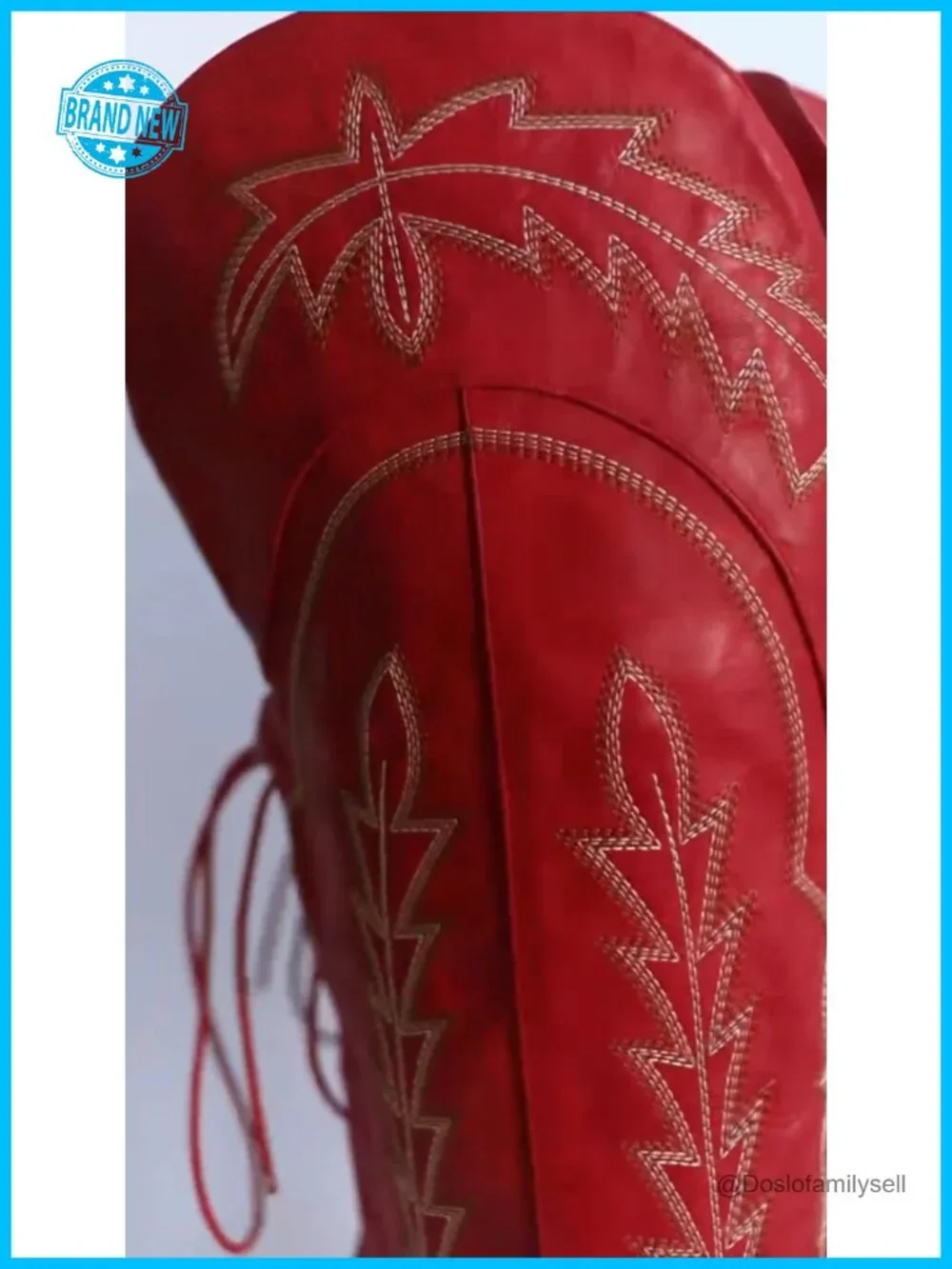 Thigh High Cowgirl Boots Wide Calf Over the Knee Western Embroidered Pull-On